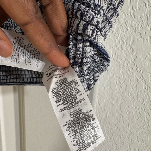 Self-Portrait Ribbed Knit Cropped Top Crossover Ribbed - Picture 6 of 7